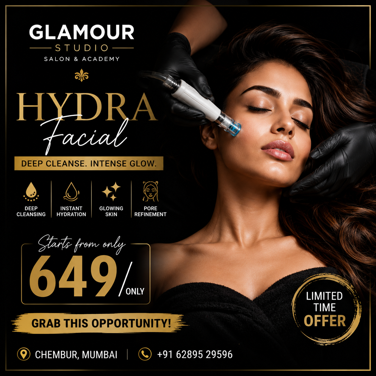 Hydra Facial — Starts from ₹649 · Korean Glass Skin Ritual