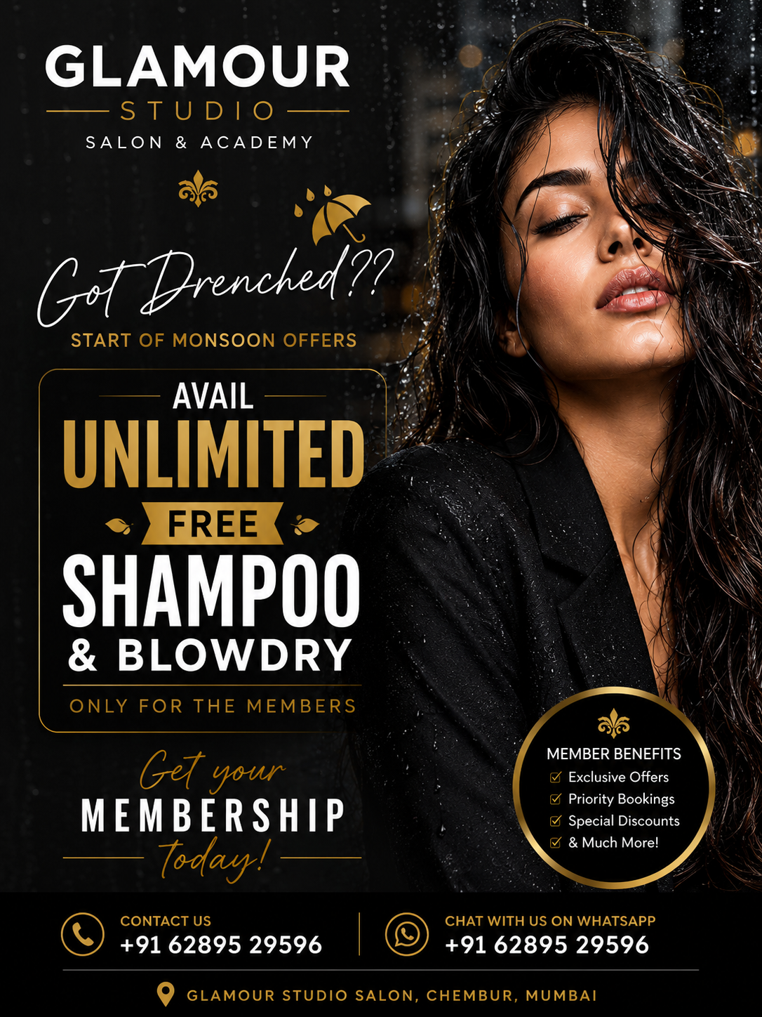 Monsoon Membership — Unlimited Free Shampoo & Blow-dry