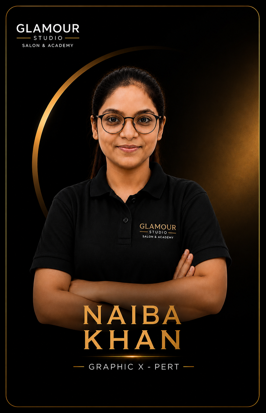 Naiba Khan — Graphic X-Pert at Glamour Studio