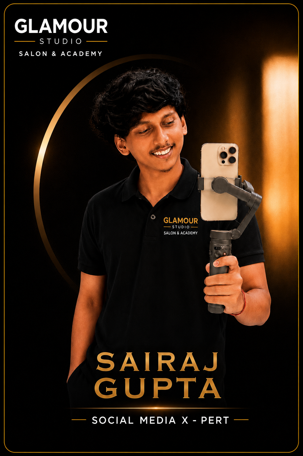 Sairaj Gupta — Social Media X-Pert at Glamour Studio